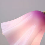Load image into Gallery viewer, Undulating Glass Flower Plug-In Swag Pendant