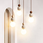 Load image into Gallery viewer, Modern Travertine Stone Globe Pendant Lamp M08
