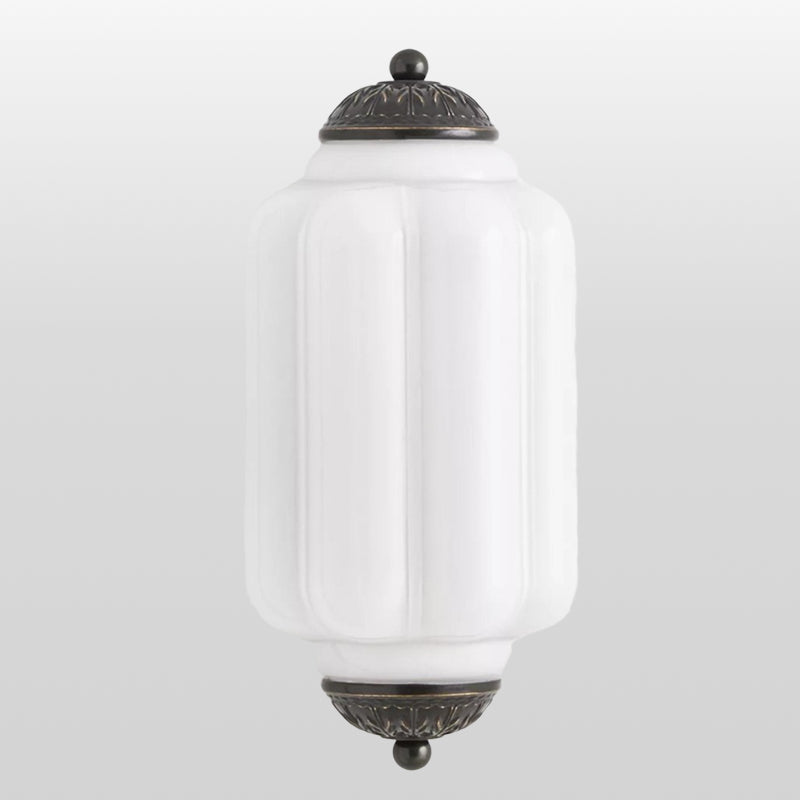 Eloise Vintage Wandleuchte aus gewelltem Milchglas – Moderne Akzentbeleuchtung für Badezimmer und Schlafzimmer