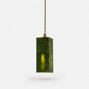 French vintage green jade pendant light
