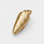 Cargar imagen en el visor de la Galería, Brass carrot 50 mm cabinet knob front view