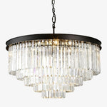 Load image into Gallery viewer, Aurevon Crystal Prism Metal Frame Modern Ceiling Chandelier for Home and Hotel