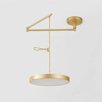 Load image into Gallery viewer, Gold 40 cm movable round pendant light