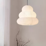 Bild in Gallery-Viewer laden, Beige Mulberry Paper Swag Pendant Light