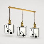 Load image into Gallery viewer, Triple cube shade linear pendant light