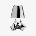 Bild in Gallery-Viewer laden, Aurabrova Wiederaufladbare Tischlampe in Menschenform – Moderne Aluminiumlampe für das Wohnzimmer