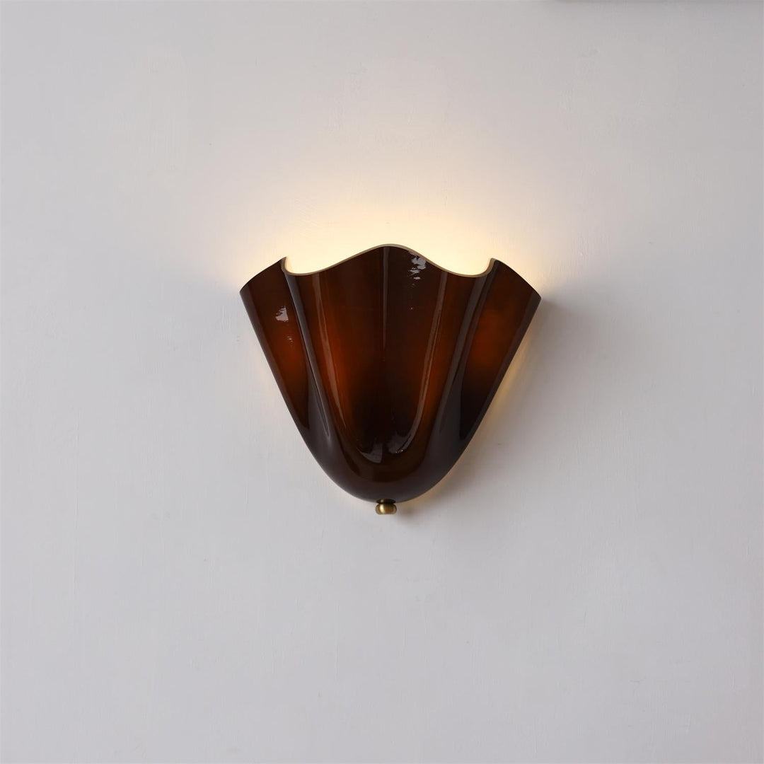 Bellina Modern Minimalist Glass Wall Lamp – Elegant Ambient Lighting for Bedroom & Hallway