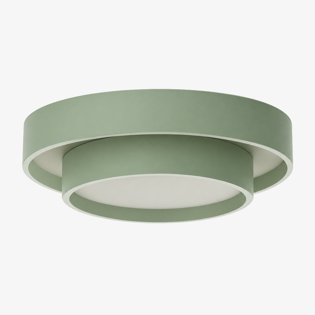 Stepped Shade Outer Ring Steel Ceiling Light