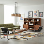 Cargar imagen en el visor de la Galería, Lámpara colgante rústica Ravelo en forma de tambor con diseño escultórico de metal para comedores y salas de estar