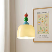 Colorful Beaded Glass Plug-In Pendant