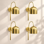 Charger l'image dans la visionneuse de galerie, Dome Arm Plug-In Cord Arched Metal Wall Sconce