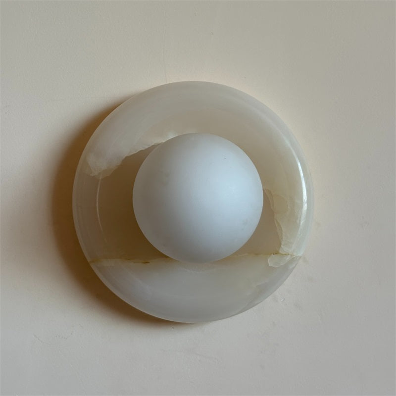 Applique Orli en jade blanc