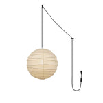Charger l'image dans la visionneuse de galerie, Bamboo Ribbed Mulberry Paper Swag Pendant