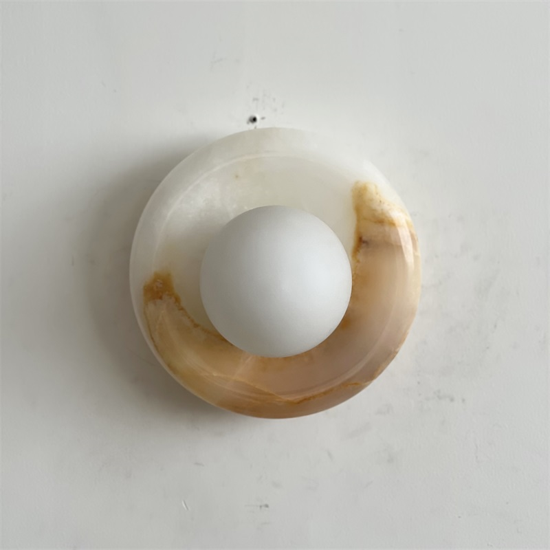 Applique Orli en jade blanc