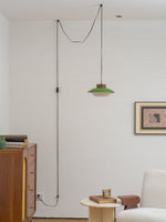 Bild in Gallery-Viewer laden, Saucer Plastic Plug-In Pendant Lamp