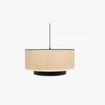 Cargar imagen en el visor de la Galería, Natural Wabi Sabi Raffia Grass Pendant Light for Dining Room