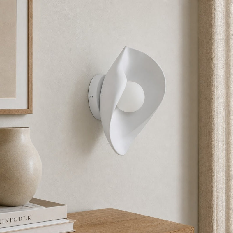 Goviena Modern Cocoon-Shaped Wall Sconce – Minimalist Decorative Wall Lamp for Bedroom and Hallway