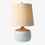 Load image into Gallery viewer, Avero Ambient Table Lamp with Artistic Ribbed Fabric Surface for Sofa Side Table and Desk