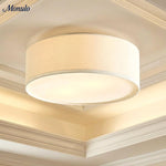 Load image into Gallery viewer, Dumora Drum Flush Mount Ceiling Light - Linen Shade Modern Elegance