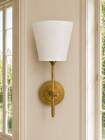 Load image into Gallery viewer, Rowan Classic Fabric Shade Wall Sconce Elegant Style - Bedroom Bedside Lighting