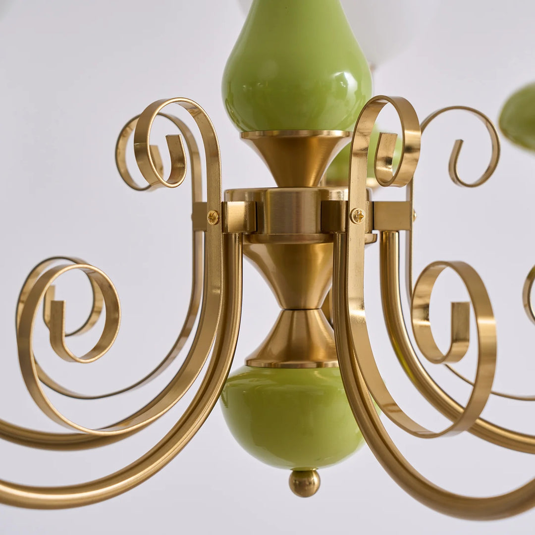 Lustre sphérique en pierre de luxe moderne Radiara, design sculptural en couches pour salon et hall d'entrée