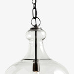 Load image into Gallery viewer, Lirra Hand Blown Glass Hanging Light – Industrial Style for Living Rooms and Entryways U11