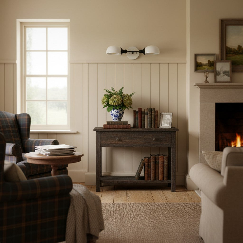 Ornato Luxe Art Deco Vanity Sconce – Opal Glass Wall Light for Bathroom & Dressing Room