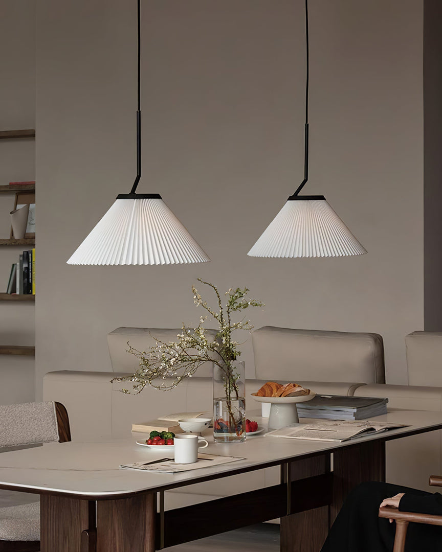 Lampe suspendue plissée Demare