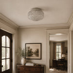 Cargar imagen en el visor de la Galería, Textured glass ceiling light in a corridor scene