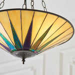 Load image into Gallery viewer, TF Colored Star Ceiling Light - Vintage Glass for Dining Rooms and Living Rooms