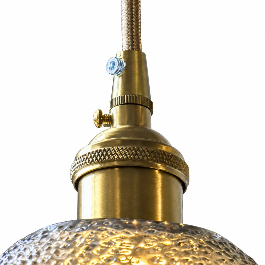 Vintage Flower Glass Pendant Lamp