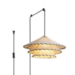 Load image into Gallery viewer, White Fabric And Metal Plug-In Pendant