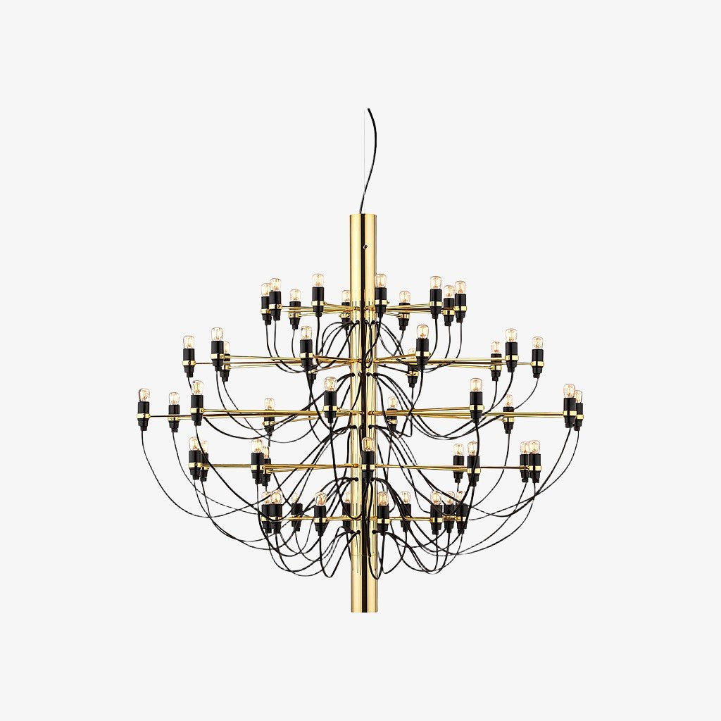 Tendrila Zeitgenössischer Mehrfachleuchter – Industrieinspirierte Metallaufhängung für Aufenthaltsräume N01