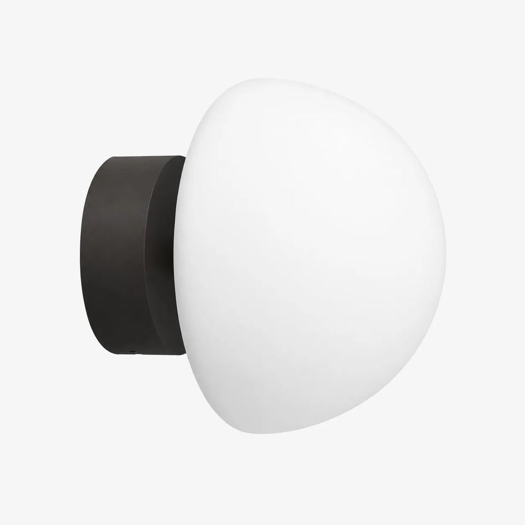 Modern Half-Moon Glass Wall Lamp