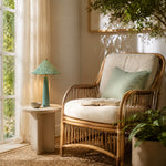 Bild in Gallery-Viewer laden, Liberty floral table lamp in a reading corner