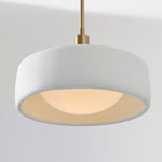 Load image into Gallery viewer, Cerova Contemporary Minimalist and Elegant Pendant – Ivory Porcelain Shade Light for Kitchen Island &amp; Bedroom
