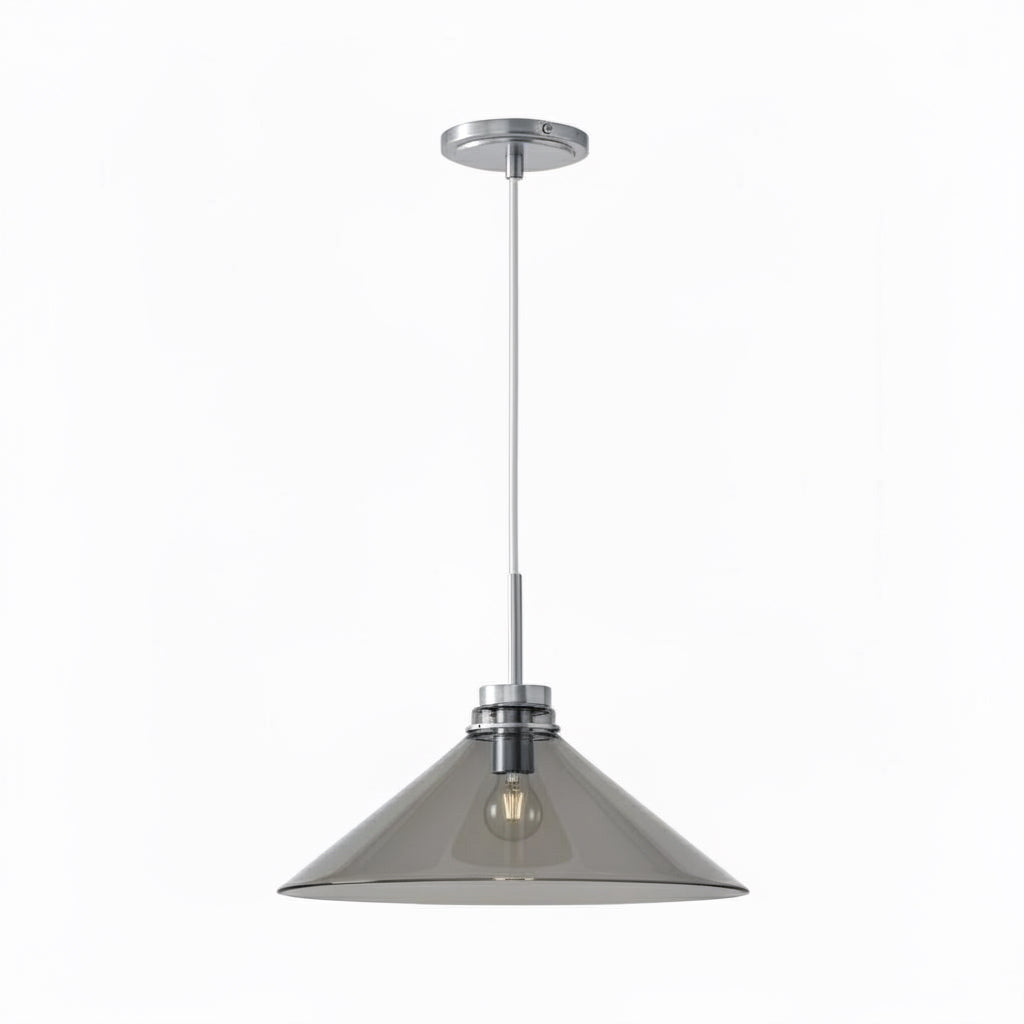 Aurenza Modern Farmhouse  Cone Pendant Light – Dimmable Kitchen and Entryway Lighting