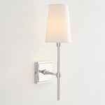 Load image into Gallery viewer, Derlina White Linen Shade Sconce – Classic Single To Triple Wall Light
