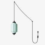 Bild in Gallery-Viewer laden, Fluted Glass Antique Brass Plug-In Pendant