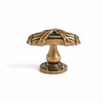 Load image into Gallery viewer, Antique Brass Leaf Cabinet Knob