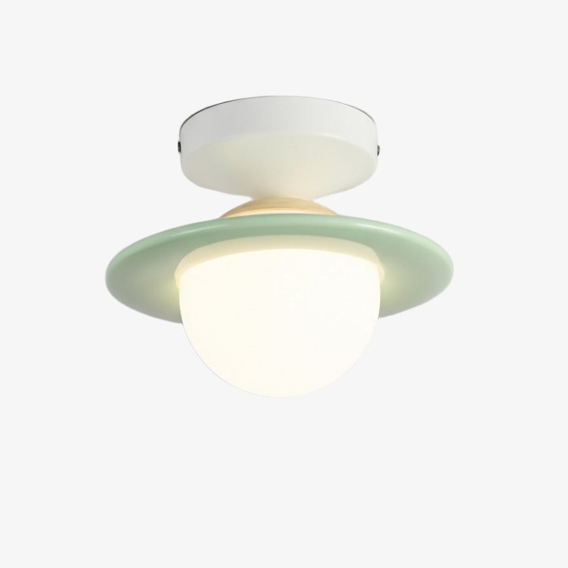 Plafonnier moderne minimaliste coloré Olevira - Montage pour chambre ou salon