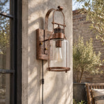 Bild in Gallery-Viewer laden, Glass jar wall sconce beside open shelves