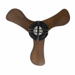 Cargar imagen en el visor de la Galería, three wood tone ABS fan blades top view