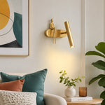 Cargar imagen en el visor de la Galería, Warm wall sconce in bedroom reading corner