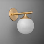 Load image into Gallery viewer, Glorica Glass Minimalist Metal and Glass Wall Sconce – Elegant Decorative Light Fixture for Living Rooms and Hallways
