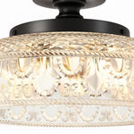Load image into Gallery viewer, Zenarivo Vintage Floral Glass Semi Flush Mount Ceiling Light - Modern Cabin Style for Living Room