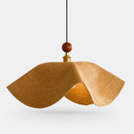 Load image into Gallery viewer, Sculptural Woven Fabric Pendant Lamp