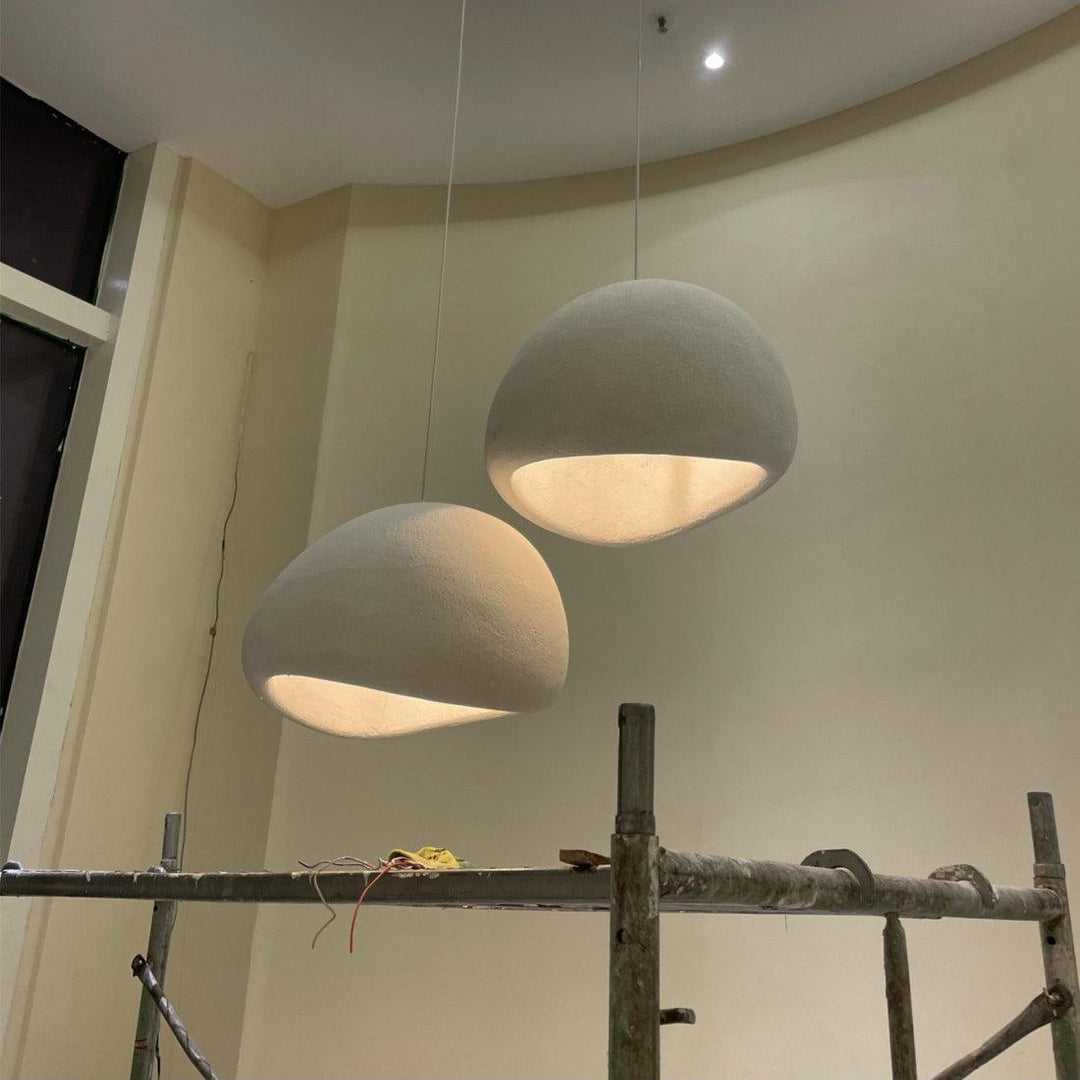 Sculptural Polystyrene Plug-In Pendant Light