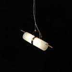 Load image into Gallery viewer, Mini Cylindrical Alabaster Pendant Light