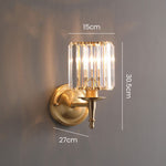 Cargar imagen en el visor de la Galería, Lámpara de pared de cristal de lujo vintage
